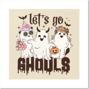 Cute ghost Halloween Posters and Art